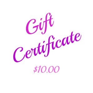 This beautiful $10 Gift Certificate is printed on card and presented in a matching printed envelope ready for gifting. You can arrange for it to be sent to yourself or directly to the lucky recipient with a message from you. Ideal for a Gift idea, Birthday Gift, Christmas Gift, Anniversary Gift or any other Gift giving idea. Keep some on hand for that last minute gift.