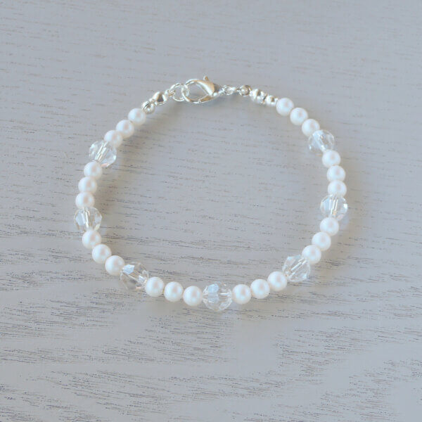 white lily bracelet