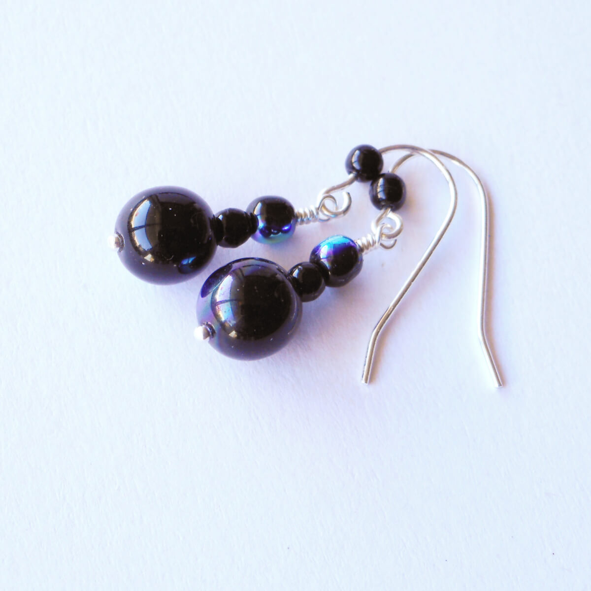 Magnetic Hematite & Czech Glass Earrings – Beads-N-Style