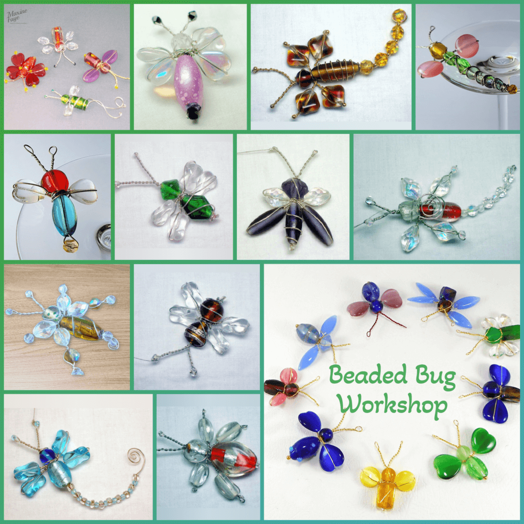 I also teach wire-wrapped beaded critters at Community events at reduced cost to the attendees. These classes are enjoyable and suitable for most ages and abilities.