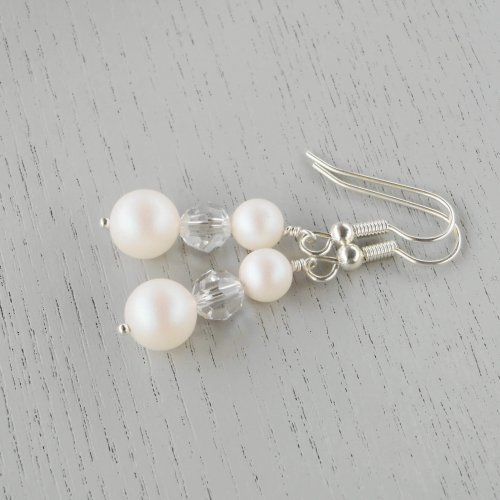 White Lily earrings